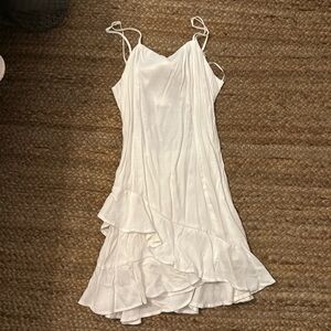 White spaghetti strap dress